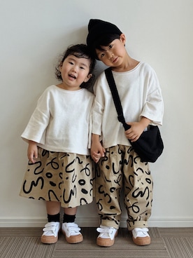 「アイテム（ショルダーバッグ）」を使った、とりしゅりさん（キッズ・100cm）の秋コーディネート
