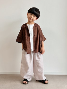 「Piet（ピエット）のアイテム」を使った、とりしゅりさん（キッズ・110cm）の夏コーディネート