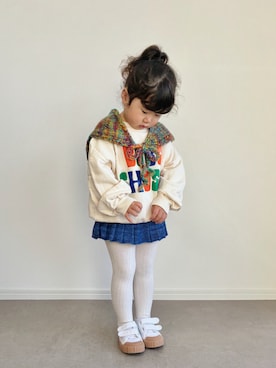 「BOBO CHOSES（ボボショーズ）のアイテム」を使った、とりしゅりさん（キッズ・100cm）の冬コーディネート
