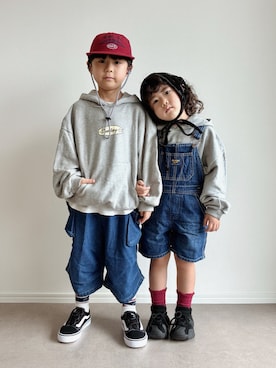 「and D. petit main（アンドディープティマイン）のアイテム」を使った、とりしゅりさん（キッズ・110cm）の秋コーディネート