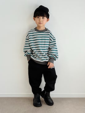 「アイテム（ブーツ）」を使った、とりしゅりさん（キッズ・100cm）の秋コーディネート