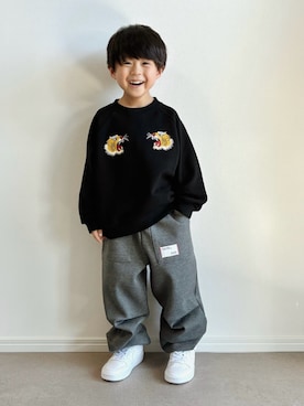 「アイテム（スウェット）」を使った、とりしゅりさん（キッズ・100cm）の秋コーディネート