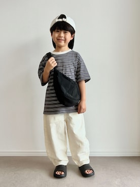 「riziere（リジェール）のアイテム」を使った、とりしゅりさん（キッズ・110cm）の夏コーディネート
