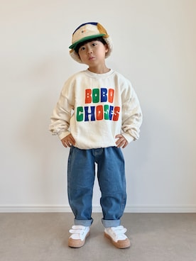 「BOBO CHOSES（ボボショーズ）のアイテム」を使った、とりしゅりさん（キッズ・100cm）の冬コーディネート
