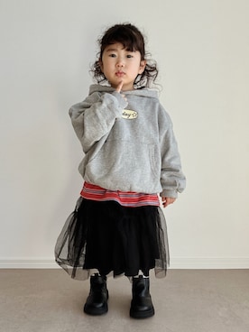 「devirock（デビロック）のアイテム」を使った、とりしゅりさん（キッズ・100cm）の春コーディネート