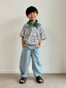 「riziere（リジェール）のアイテム」を使った、とりしゅりさん（キッズ・110cm）の夏コーディネート