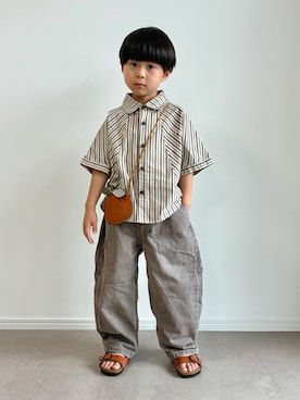 「riziere（リジェール）のアイテム」を使った、とりしゅりさん（キッズ・110cm）の春コーディネート