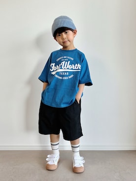 「devirock（デビロック）のアイテム」を使った、とりしゅりさん（キッズ・110cm）の春コーディネート