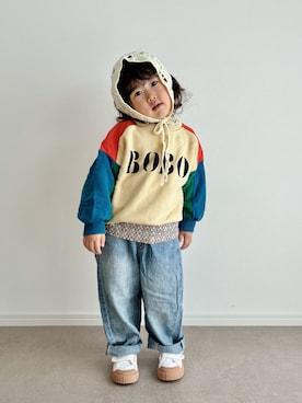 「ELLE（エル）のアイテム」を使った、とりしゅりさん（キッズ・100cm）の冬コーディネート