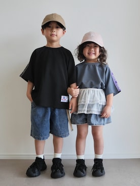 とりしゅりさん(キッズ・110cm)の夏コーディネート