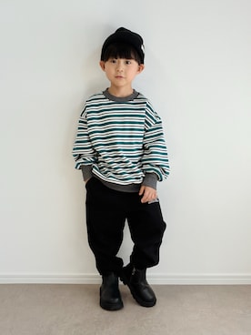 「アイテム（スウェット）」を使った、とりしゅりさん（キッズ・100cm）の秋コーディネート