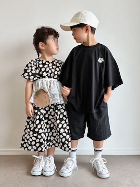 「devirock（デビロック）のアイテム」を使った、とりしゅりさん（キッズ・110cm）の夏コーディネート
