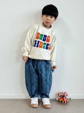 「アイテム（スリッポン）」を使った、とりしゅりさん（キッズ・100cm）の冬コーディネート