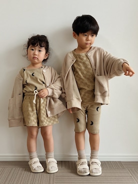 「アイテム（パンツ）」を使った、とりしゅりさん（キッズ・100cm）の秋コーディネート