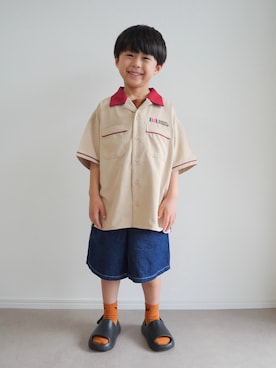 「riziere（リジェール）のアイテム」を使った、とりしゅりさん（キッズ・110cm）の夏コーディネート