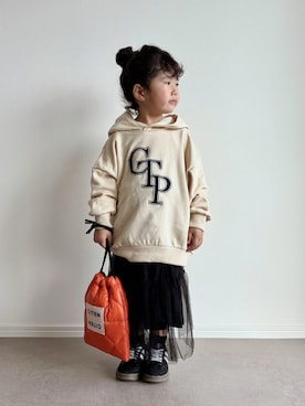 「devirock（デビロック）のアイテム」を使った、とりしゅりさん（キッズ・100cm）の秋コーディネート