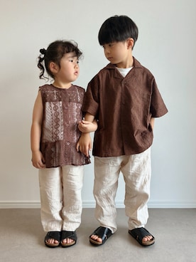 とりしゅりさん（キッズ・110cm）の夏コーディネート