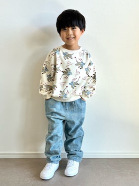 「アイテム（スウェット）」を使った、とりしゅりさん（キッズ・100cm）の秋コーディネート