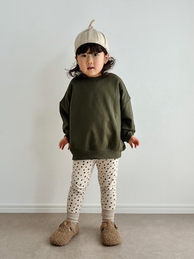 「アイテム（スウェット）」を使った、とりしゅりさん（キッズ・90cm）の春コーディネート