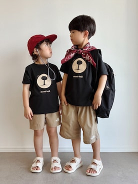 「and D. petit main（アンドディープティマイン）のアイテム」を使った、とりしゅりさん（キッズ・110cm）の夏コーディネート