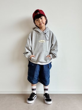 「and D. petit main（アンドディープティマイン）のアイテム」を使った、とりしゅりさん（キッズ・110cm）の秋コーディネート