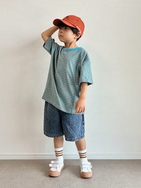 「devirock（デビロック）のアイテム」を使った、とりしゅりさん（キッズ・110cm）の春コーディネート