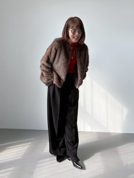 「ニット/セーター」｜りりさん（レディース・160cm）の秋コーディネート