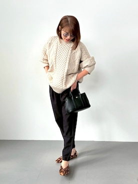 「アイテム（パンプス）」を使った、りりさん（レディース・160cm）の秋コーディネート