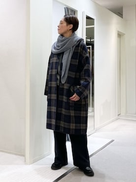 「クルーネックニット」｜TOMORROWLAND_iizukaさん（レディース・162cm）の秋コーディネート