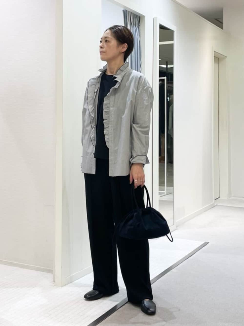 GALERIE VIE（ギャルリー ヴィー）の「□コットンサッカー フリル