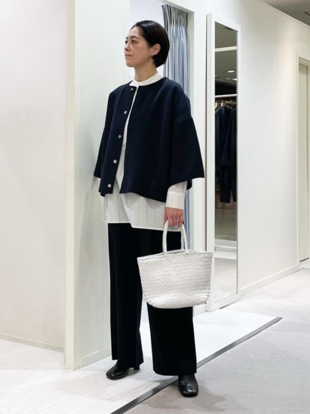 GALERIE VIE（ギャルリー ヴィー）の「コットン スタンドカラー