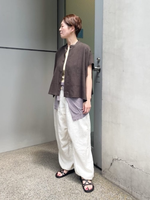 GALERIE VIE（ギャルリー ヴィー） リネンシャツ ブラウス シャツ 半袖