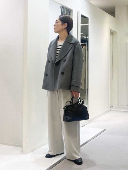 ウールカシミヤダブルフェイス Pコート（ピーコート）｜GALERIE VIE