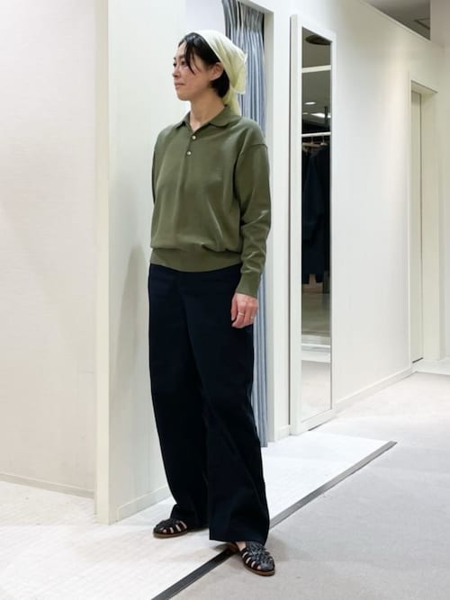 【GALERIE VIE】プレーンコットン ポロプルオーバー プレーンコットン ポロプルオーバー | GALERIE VIE (Women