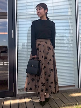 「アイテム（パンプス）」を使った、abeさん（レディース・150cm）の秋コーディネート