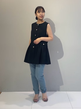 「アイテム（ベスト）」を使った、abeさん（レディース・150cm）の夏コーディネート