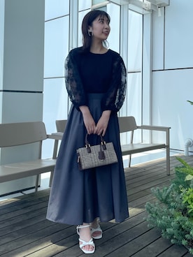 「フェミニンコーデ」｜abeさん（レディース・150cm）の夏コーディネート