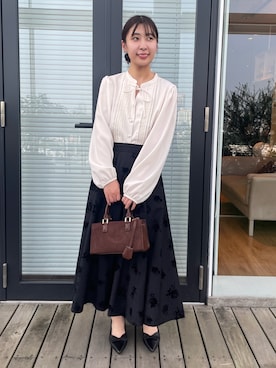 「ブラウスコーデ」｜abeさん（レディース・150cm）の秋コーディネート