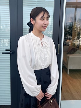 「ブラウスコーデ」｜abeさん（レディース・150cm）の秋コーディネート