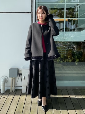 「アイテム（パンプス）」を使った、abeさん（レディース・150cm）の秋コーディネート