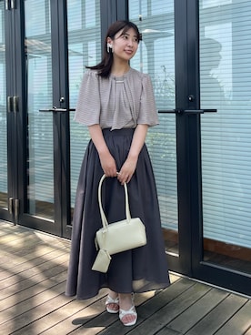 「アイテム（ハンドバッグ）」を使った、abeさん（レディース・150cm）の夏コーディネート