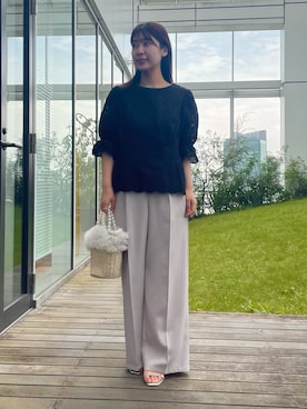 「アイテム（ハンドバッグ）」を使った、abeさん（レディース・150cm）の夏コーディネート