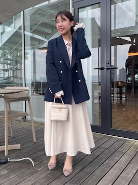 「アイテム（テーラードジャケット）」を使った、abeさん（レディース・150cm）の夏コーディネート