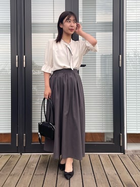 「フェミニンコーデ」｜abeさん（レディース・150cm）の夏コーディネート