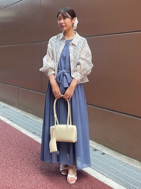 「フェミニンコーデ」｜abeさん（レディース・150cm）の夏コーディネート