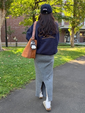 「BIRKENSTOCK（ビルケンシュトック）のアイテム」を使った、namiさん（レディース・155cm）の秋コーディネート