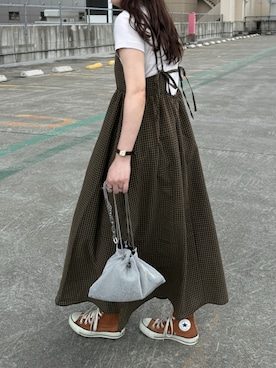 「コンバース ハイカット」｜namiさん（レディース・155cm）の秋コーディネート