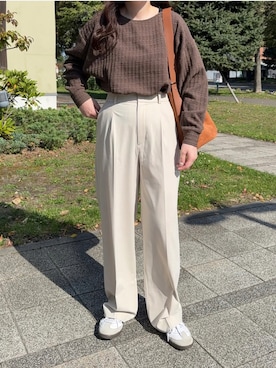 「adidas Originals（アディダスオリジナルス）のアイテム」を使った、namiさん（レディース・155cm）の秋コーディネート