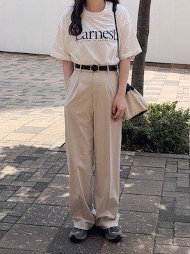 「NEW BALANCE（ニューバランス）のアイテム」を使った、namiさん（骨格ストレート・レディース・155cm）の夏コーディネート