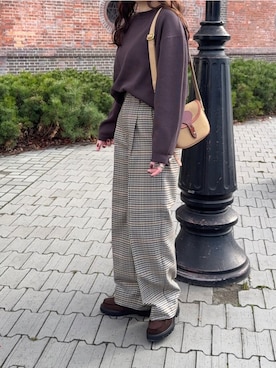 「CAMINANDO（カミナンド）のアイテム」を使った、namiさん（レディース・155cm）の冬コーディネート